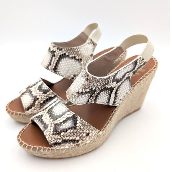 Andre Assous Reese High Heel Espadrille Sandals Open Toe Women's Size 9.5 - Picture 1 of 14